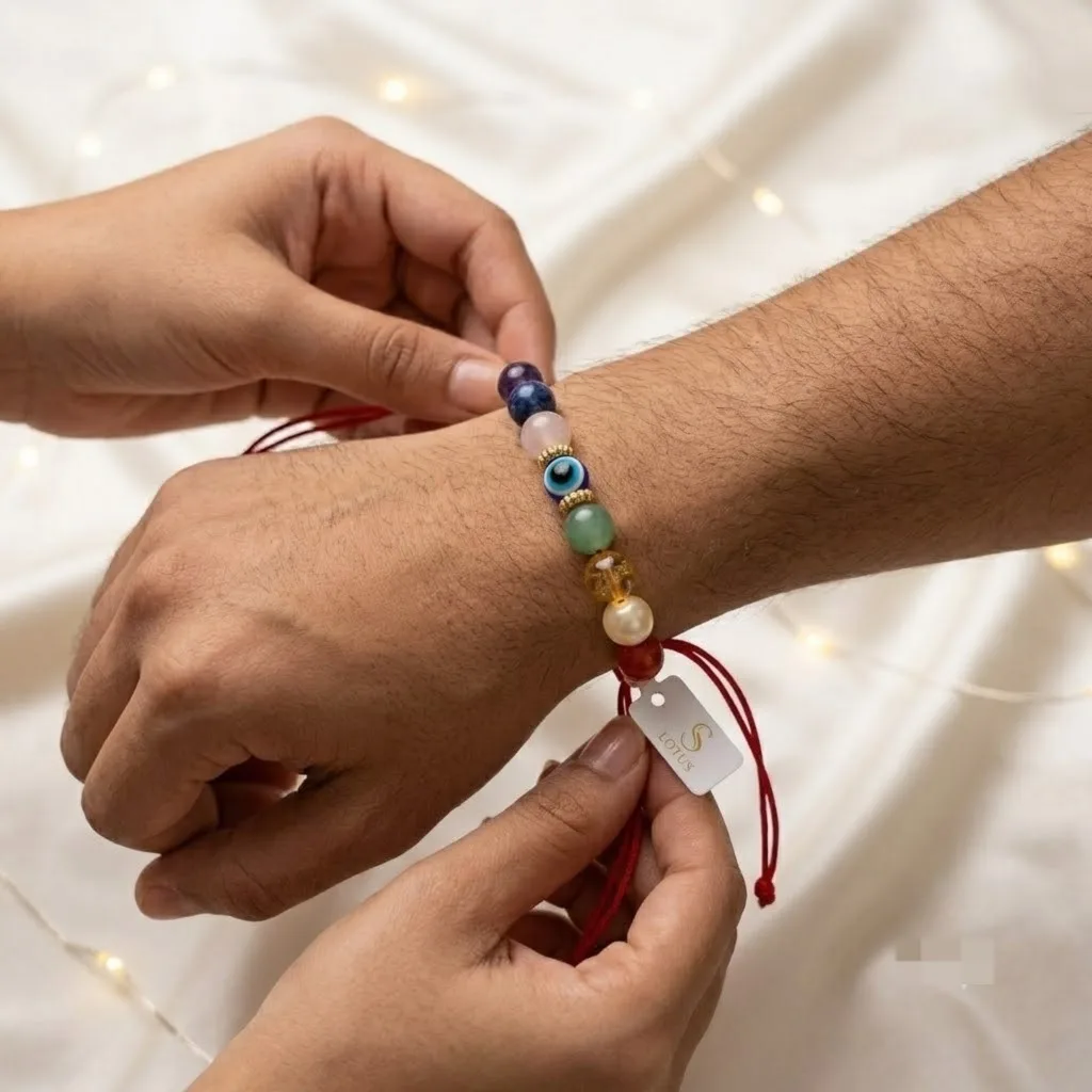 7 Chakra & Evil Eye Protection Rakhi - View 2